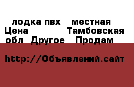 лодка пвх 2 местная › Цена ­ 6 000 - Тамбовская обл. Другое » Продам   